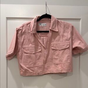 Zara Pink Crop Top